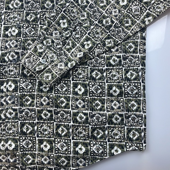 Basix Fenn Weight & Manson Printed Button Down Shirt S70-23 - Picture 3 of 5